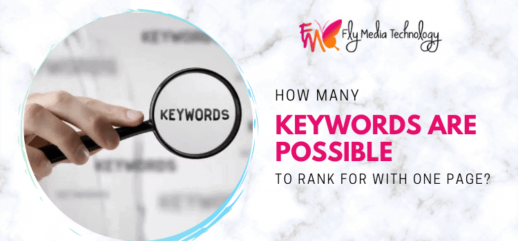How many keywords are possible to rank for with one page