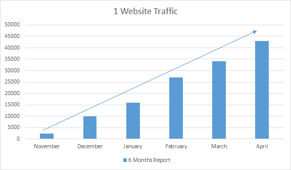 Website Traffic Growth Chart