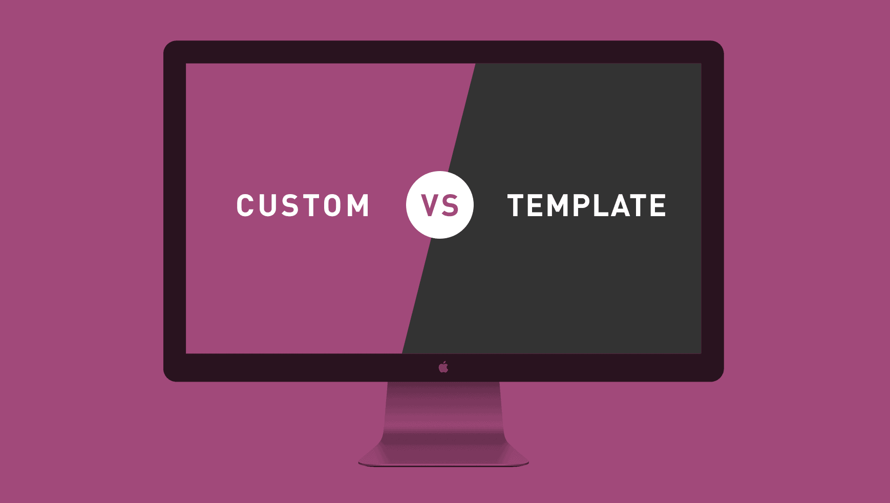 What are the pros and cons of the custom-built and template-based website?